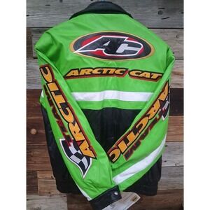 2000 Arctic Cat Arcticwear Vintage Leather  Snowmobile Jacket - Large Tall